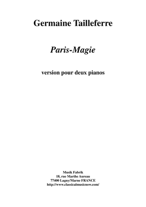 Book cover for Germaine Tailleferre : Paris-Magie for two pianos