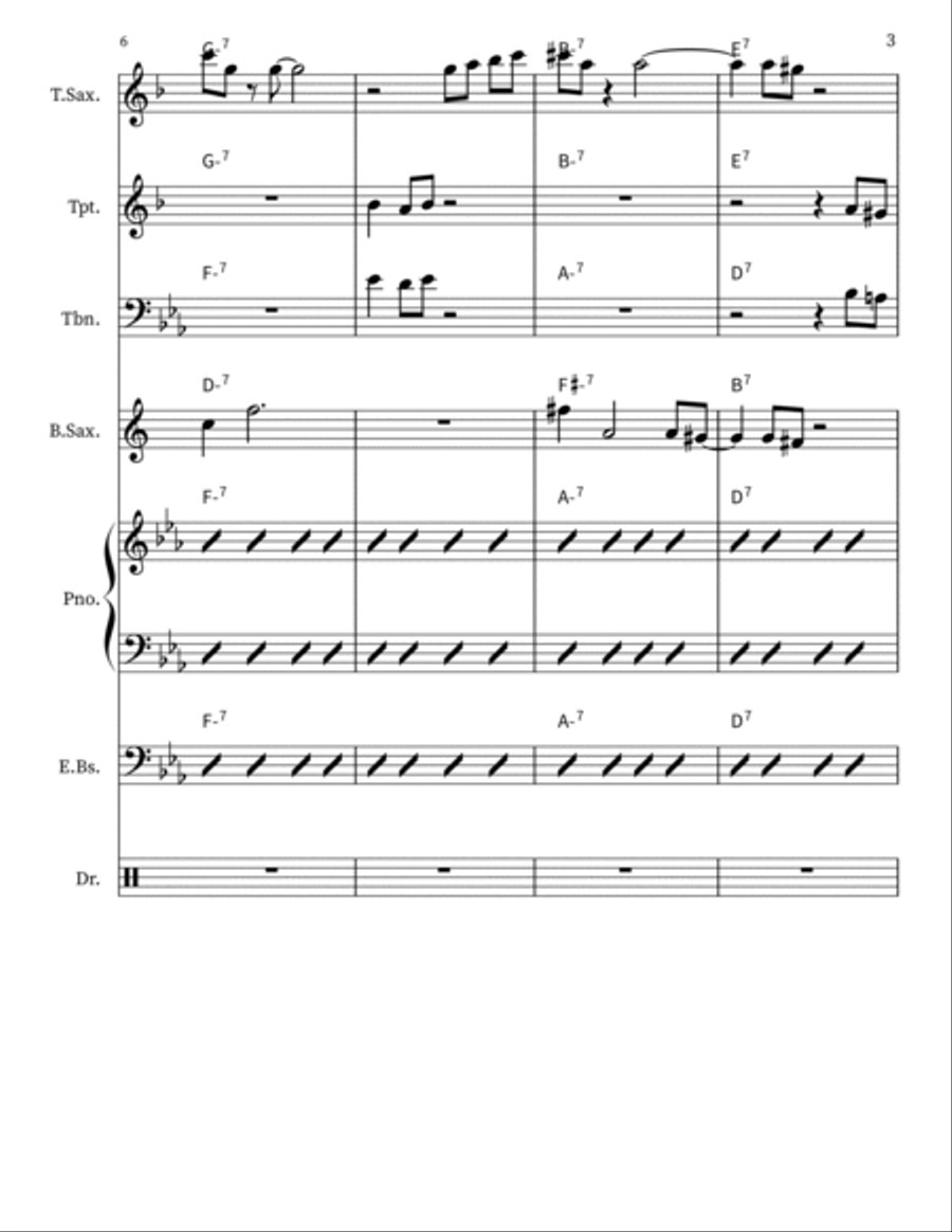 Geaux Time Geaux Time Jazz Ensemble scores gallery preview page 3