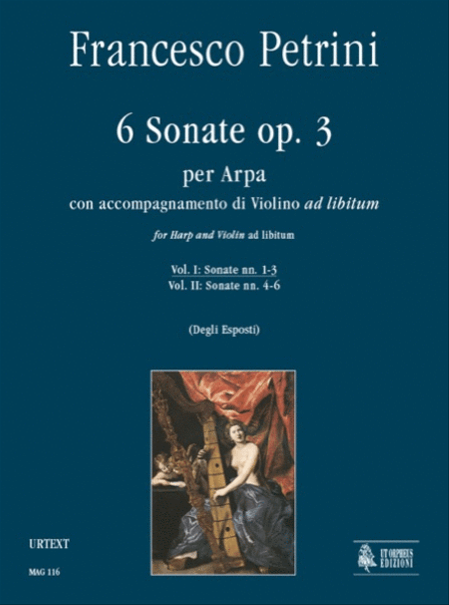 6 Sonatas Op. 3 for Harp with Violin ad libitum - Vol. 1: Sonatas Nos. 1-3 Harp - Sheet Music