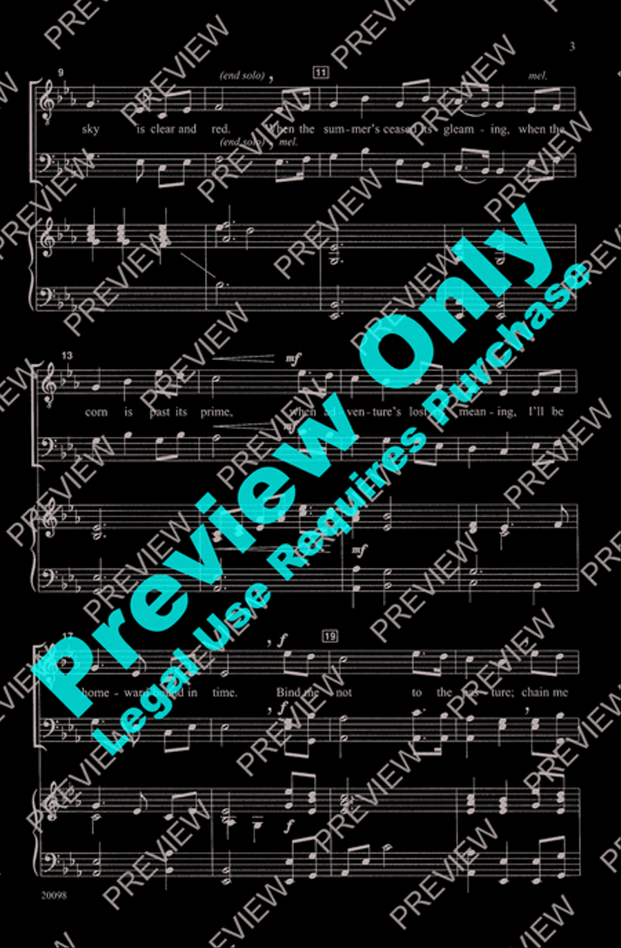 Homeward Bound Men's Choir scores gallery preview page 3