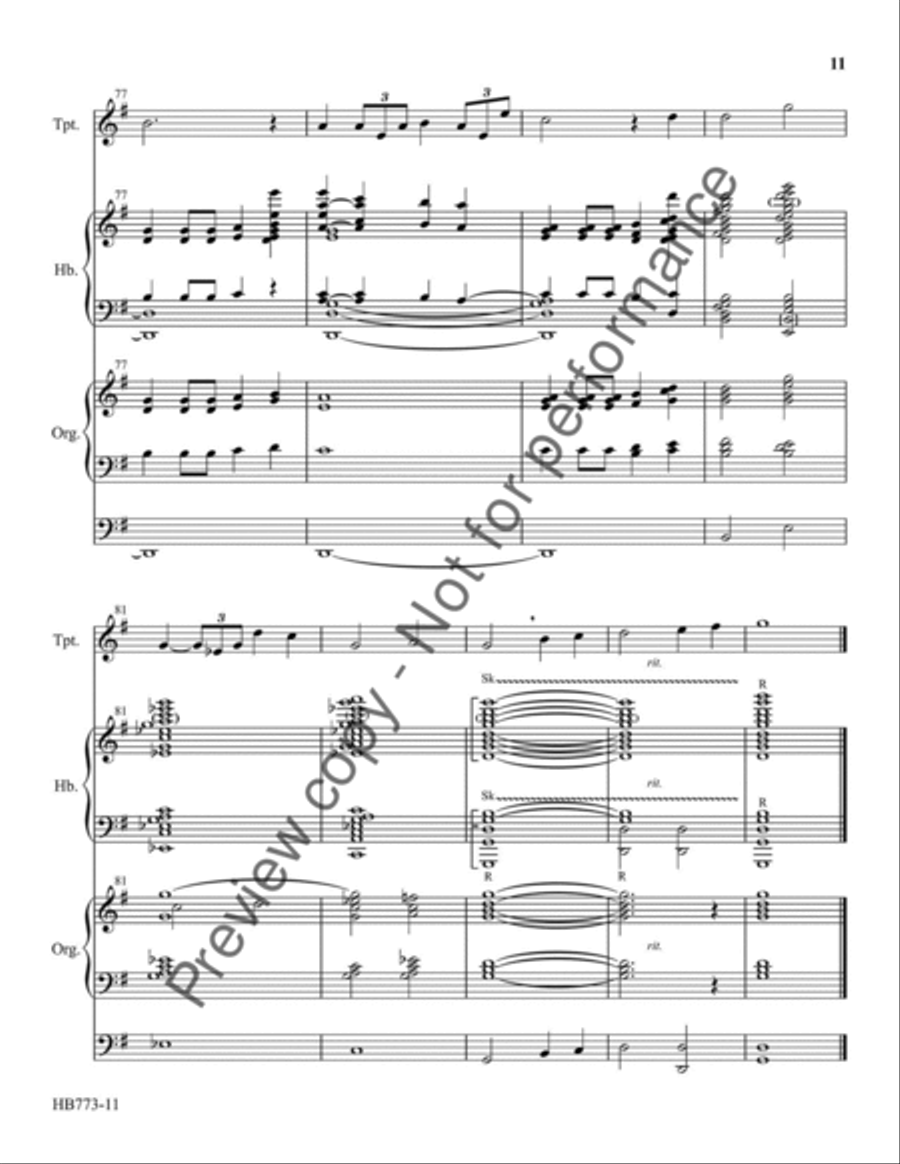 Crown Him With Many Crowns Score scores gallery preview page 12