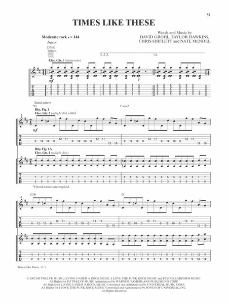 Foo Fighters - Ultimate Guitar Play-Along image number null
