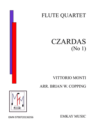 Book cover for CZARDAS N01 - FLUTE QUARTET