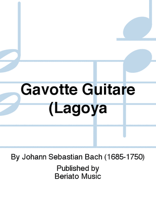 Book cover for Gavotte Guitare (Lagoya
