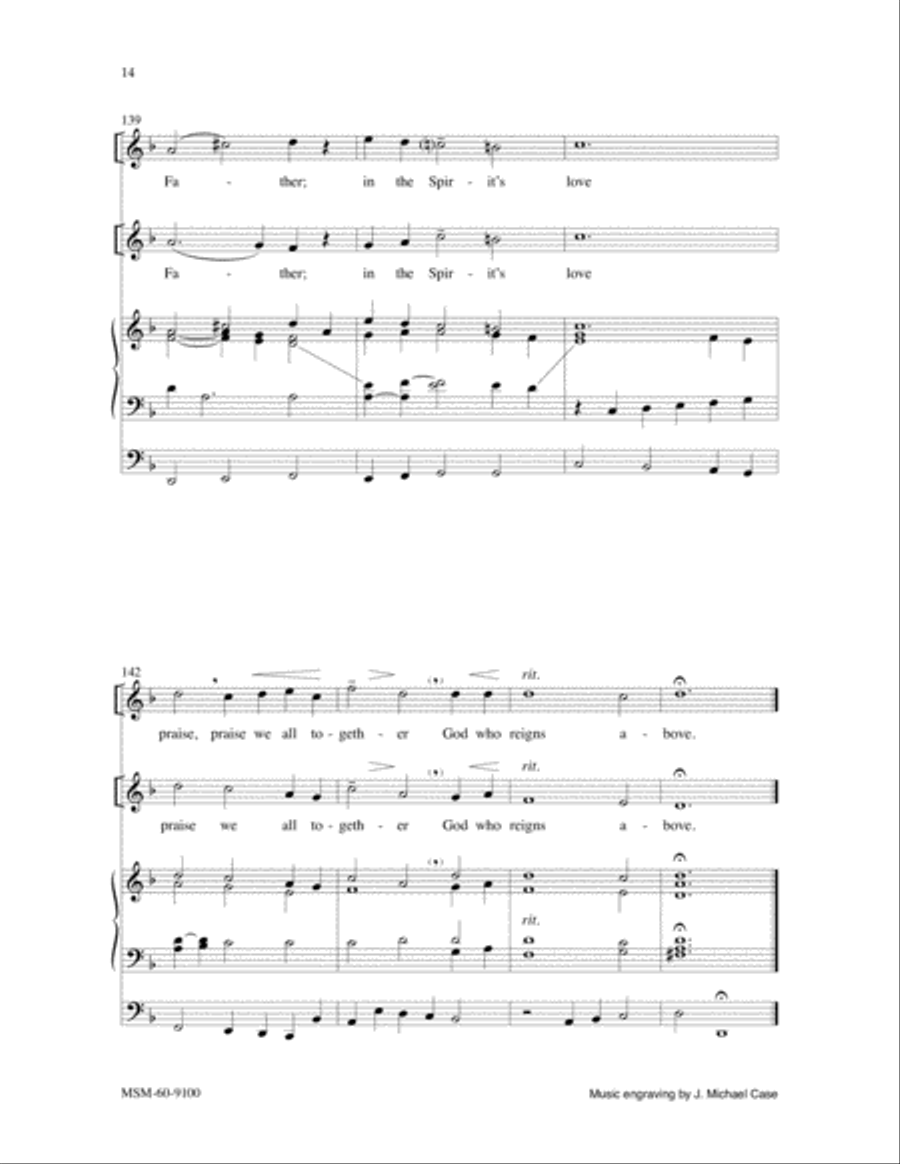 At the Name of Jesus 4-Part scores gallery preview page 9