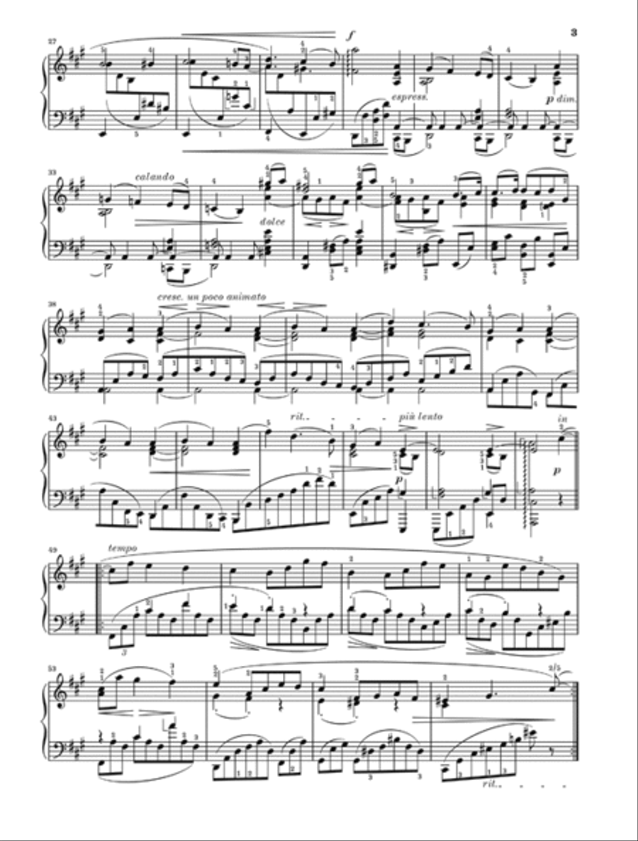 Intermezzo in A Major, Op. 118, No. 2 Piano Solo scores gallery preview page 3