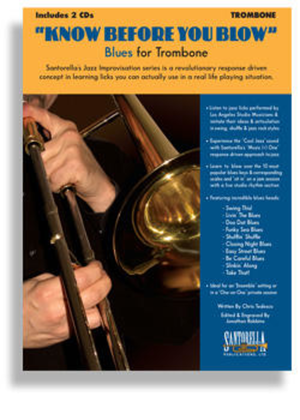 Book cover for Know Before You Blow - Blues for Trombone with 2 CDs