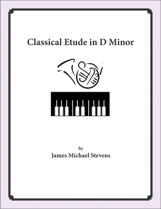 Classical Etude in D Minor - French Horn & Piano