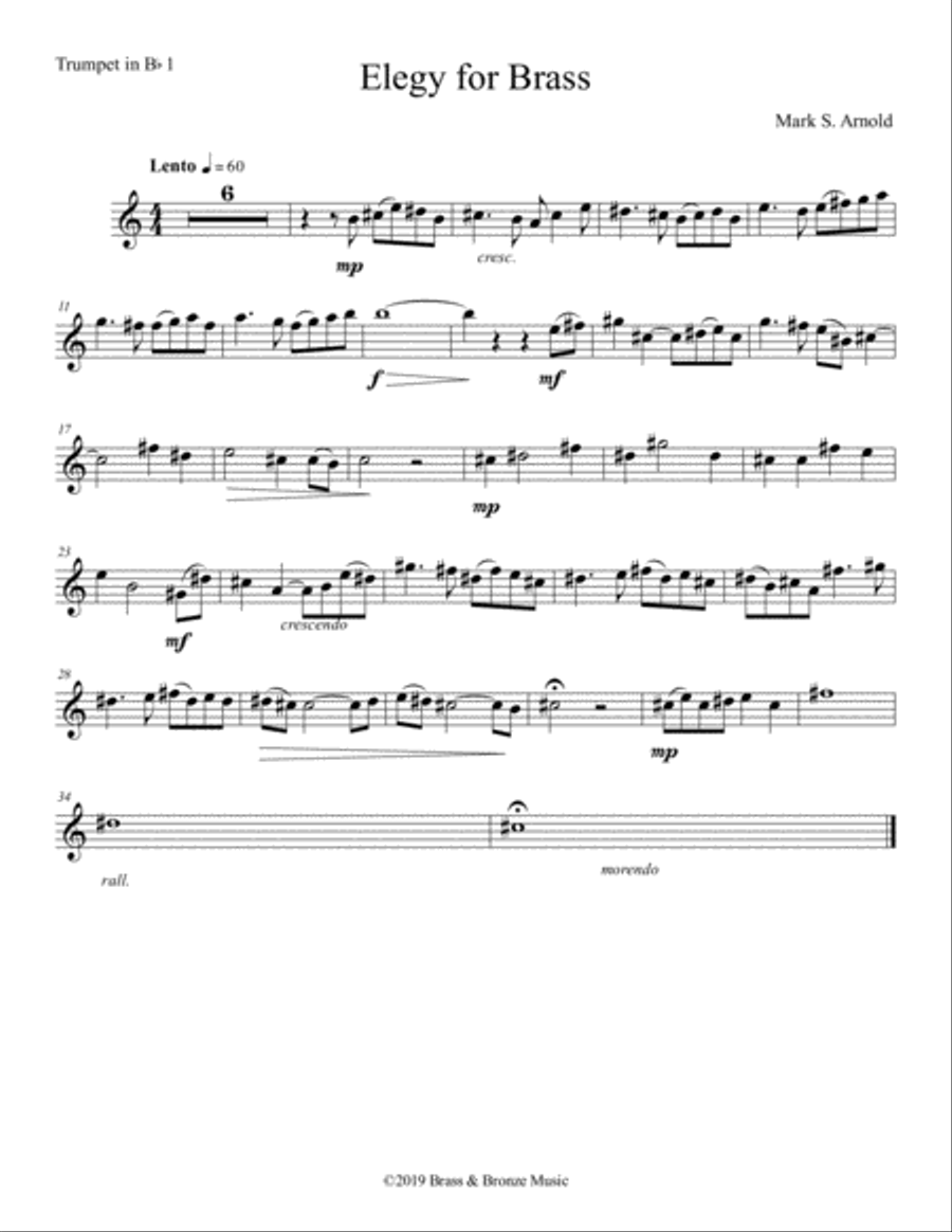 Elegy for Brass Quintet image number null