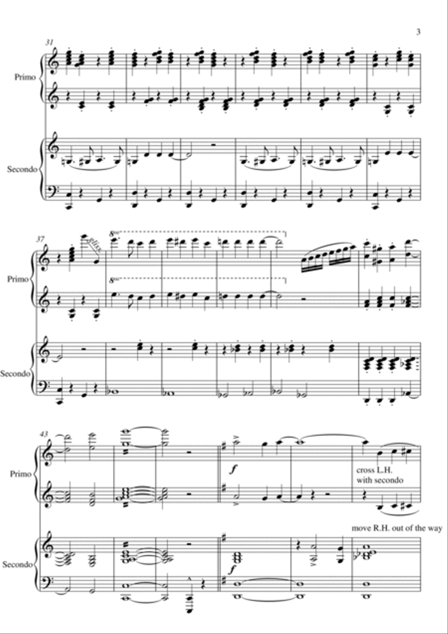 Looney Tunes Overture 1 Piano, 4-Hands scores gallery preview page 3