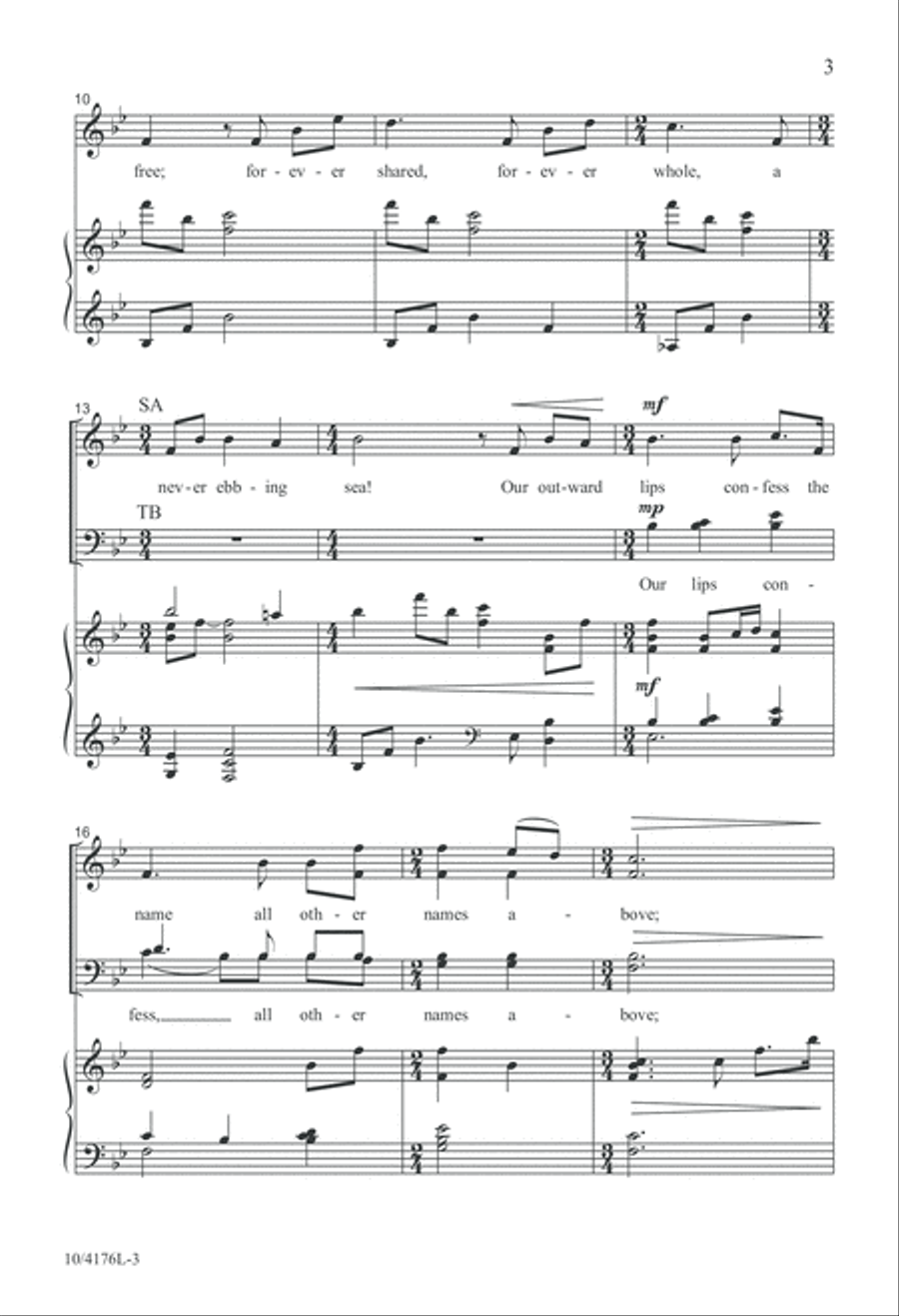 Immortal Love, Forever Full 4-Part scores gallery preview page 3