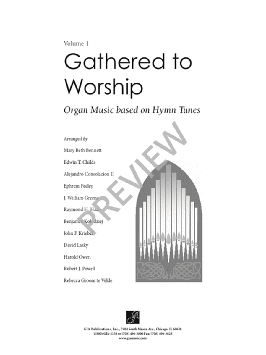 Gathered to Worship - Volume 1 Hymn Anthems scores gallery preview page 2