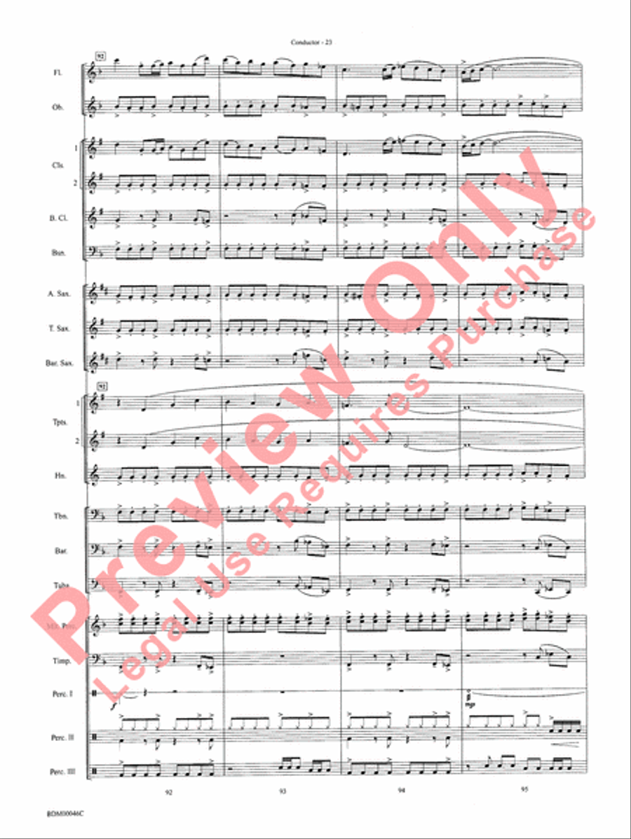 To Forge the New Frontier Concert Band scores gallery preview page 26