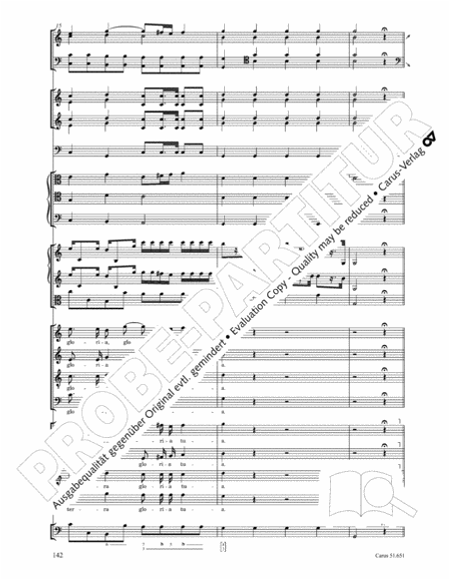 C Minor Mass, K. 427 (Missa in c KV 427) 4-Part scores gallery preview page 158