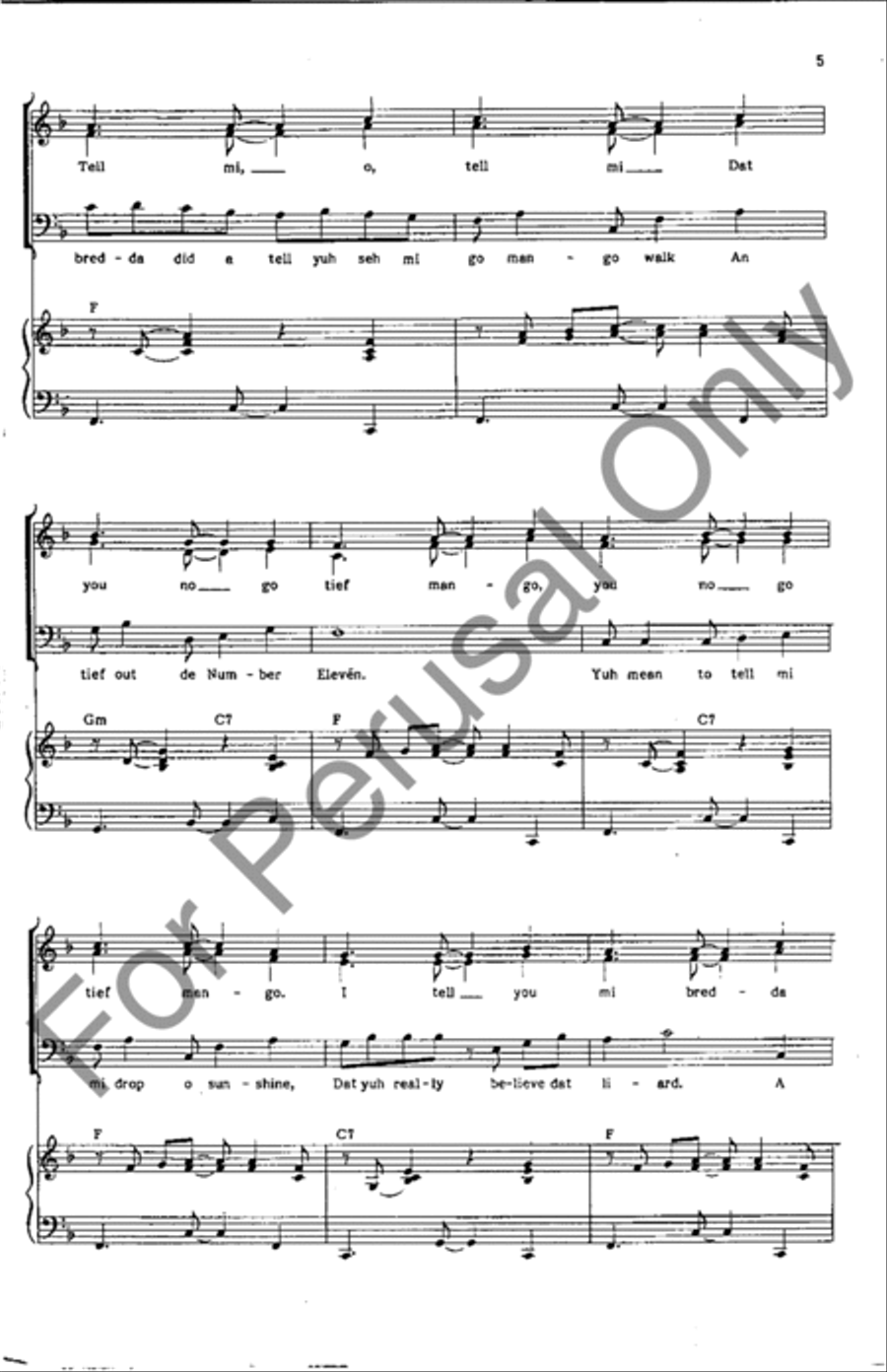Mango Walk 3-Part scores gallery preview page 5