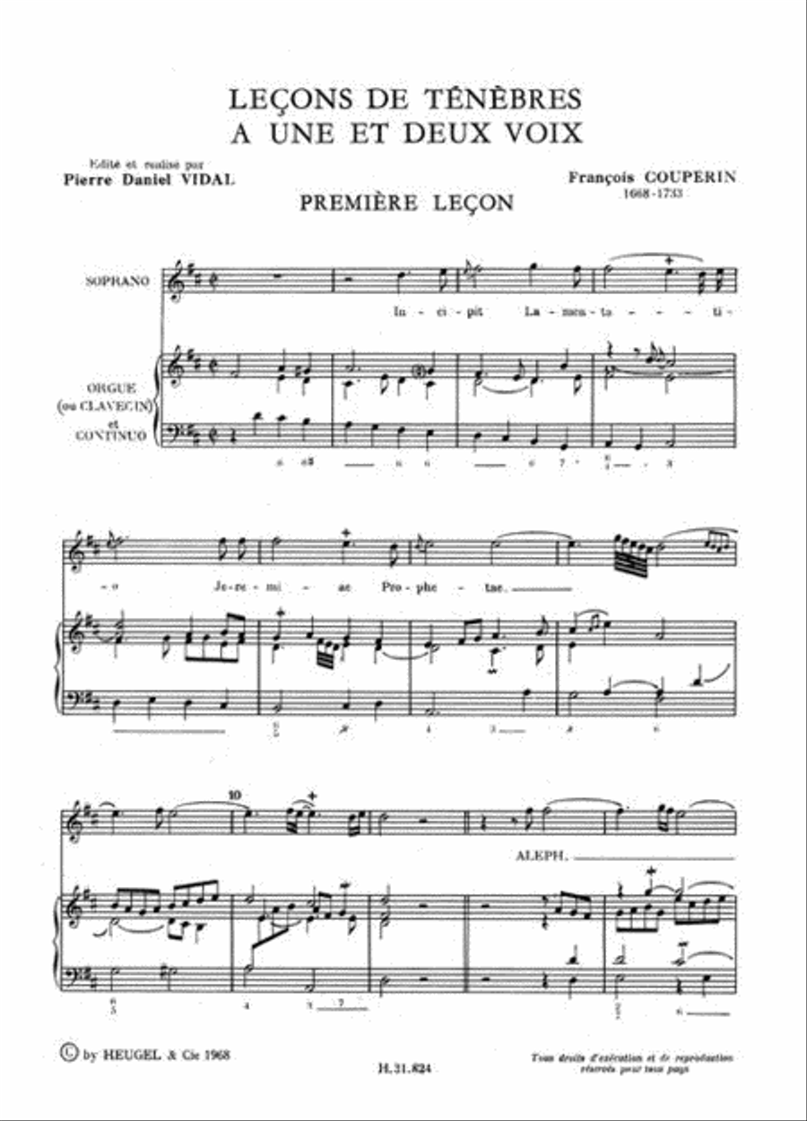 Leçons De Ténèbres À 1 Et 2 Voix Vocal Duet scores gallery preview page 2