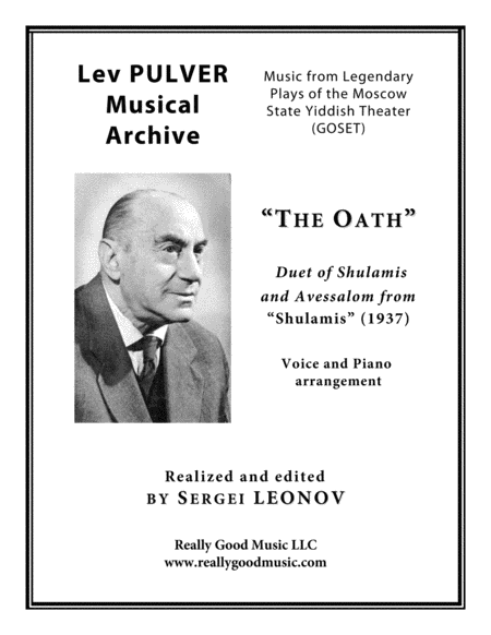 PULVER Lev: "The Oath" from "Shulamis", a duet for Soprano, Tenor (Baritone) and Orchestra (Piano re