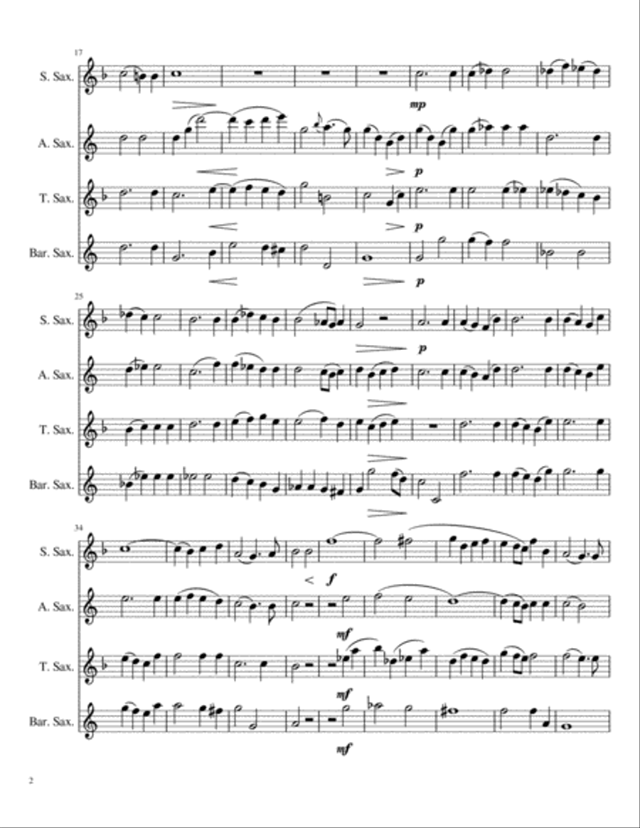Ave Verum Corpus Ave Verum Corpus Woodwind Quartet scores gallery preview page 2