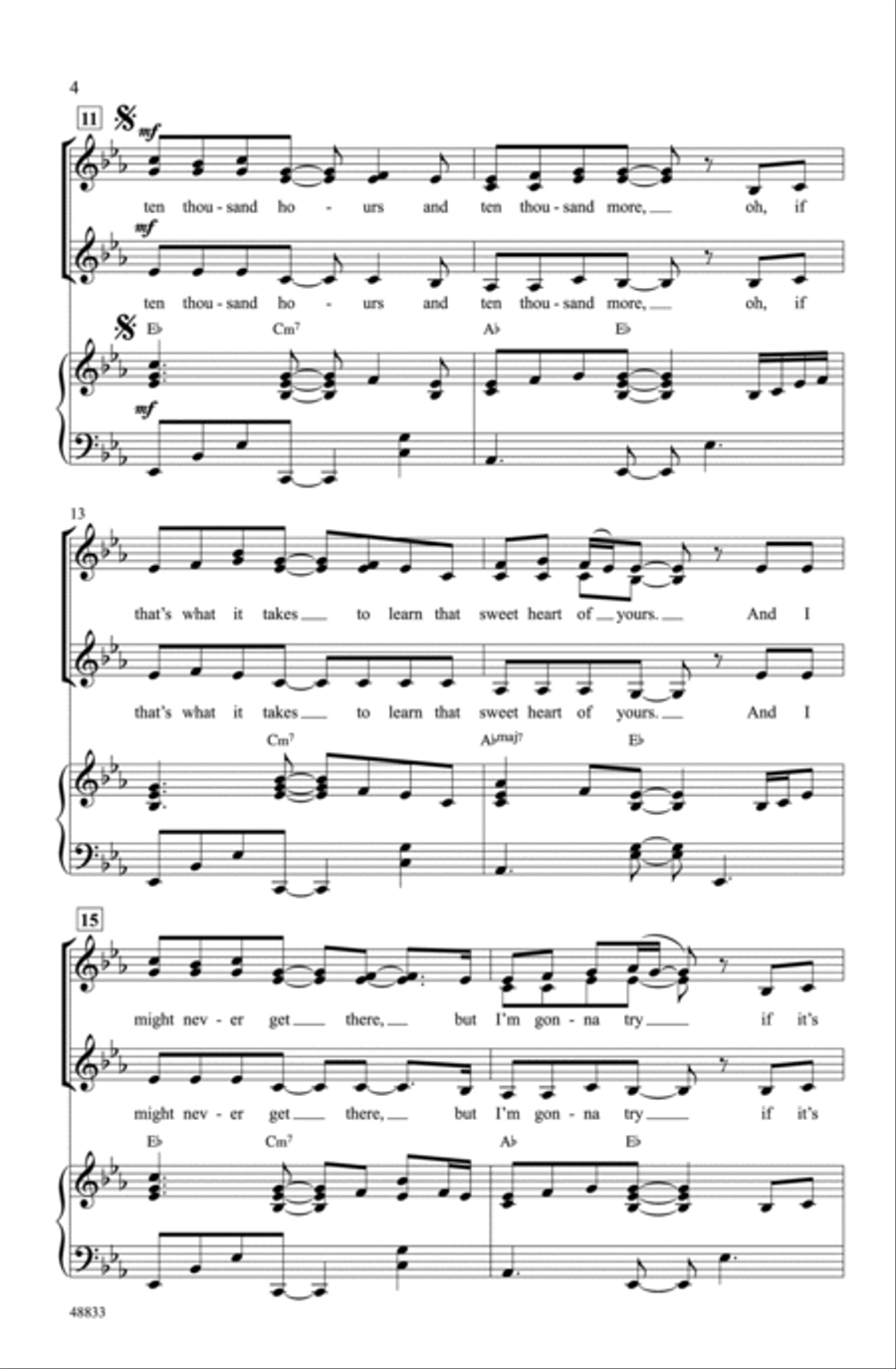 10,000 Hours 10,000 Hours Choir scores gallery preview page 3
