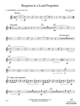 Requiem to a Land Forgotten: (wp) 1st B-flat Trombone T.C.