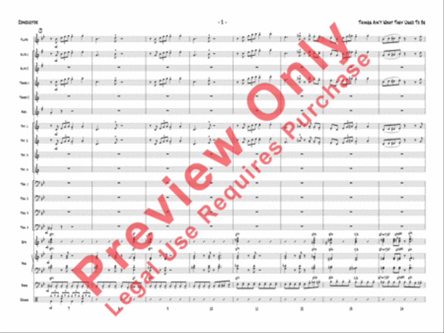 Things Ain't What They Used to Be Jazz Ensemble scores gallery preview page 3