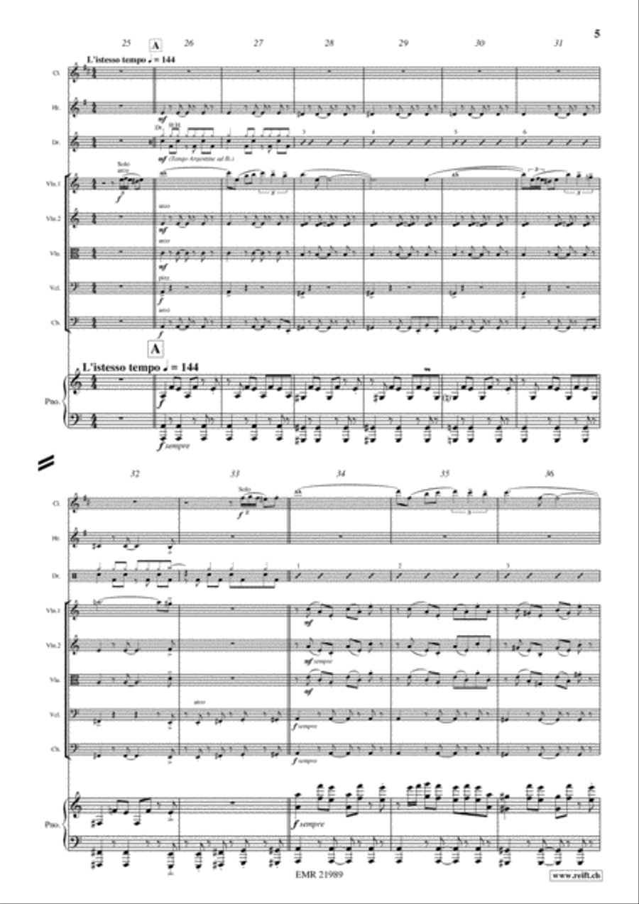 Fur Elise Clarinet scores gallery preview page 5
