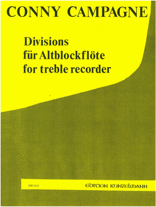 Divisions for treble recorder