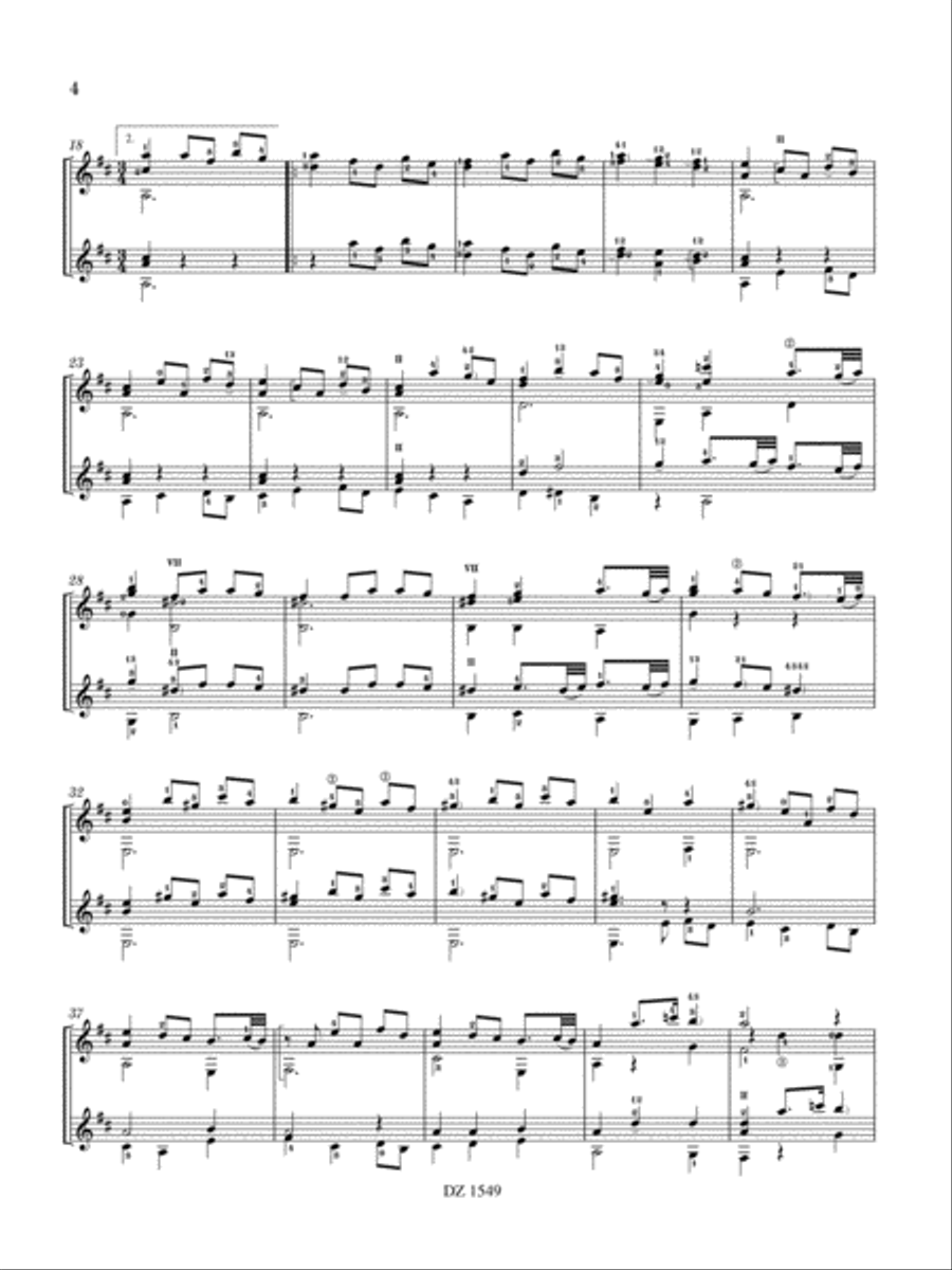 Partie polonaise (orig. for 2 baroque lutes) Lute scores gallery preview page 4