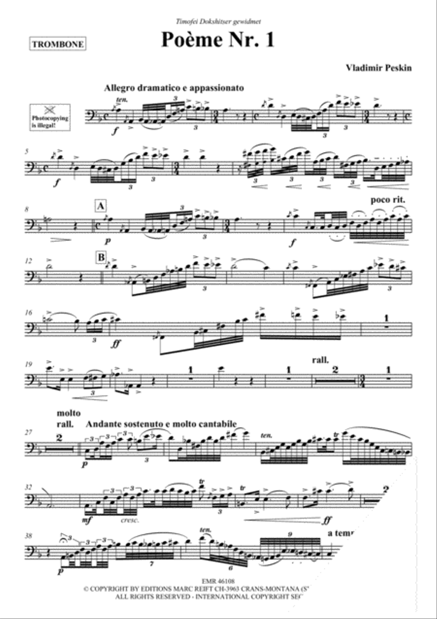 Poeme No. 1 Poeme No. 1 Piano Accompaniment scores gallery preview page 3