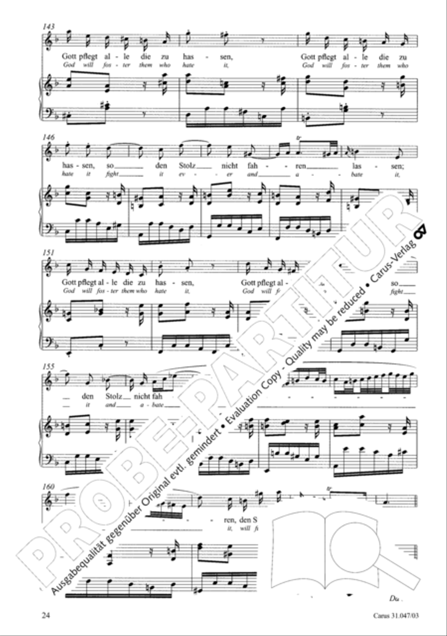 Who himself exalteth shall be abased again (Wer sich selbst erhohet, der soll erniedriget werden) 4-Part scores gallery preview page 25