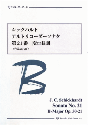 Book cover for Sonata B-flat Major, Op. 30-21