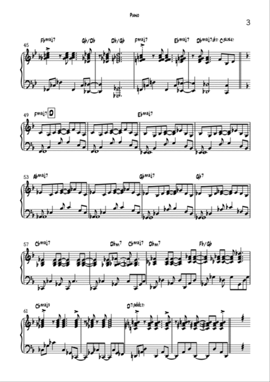 Up, Up And Away Up, Up And Away Jazz Ensemble scores gallery preview page 3