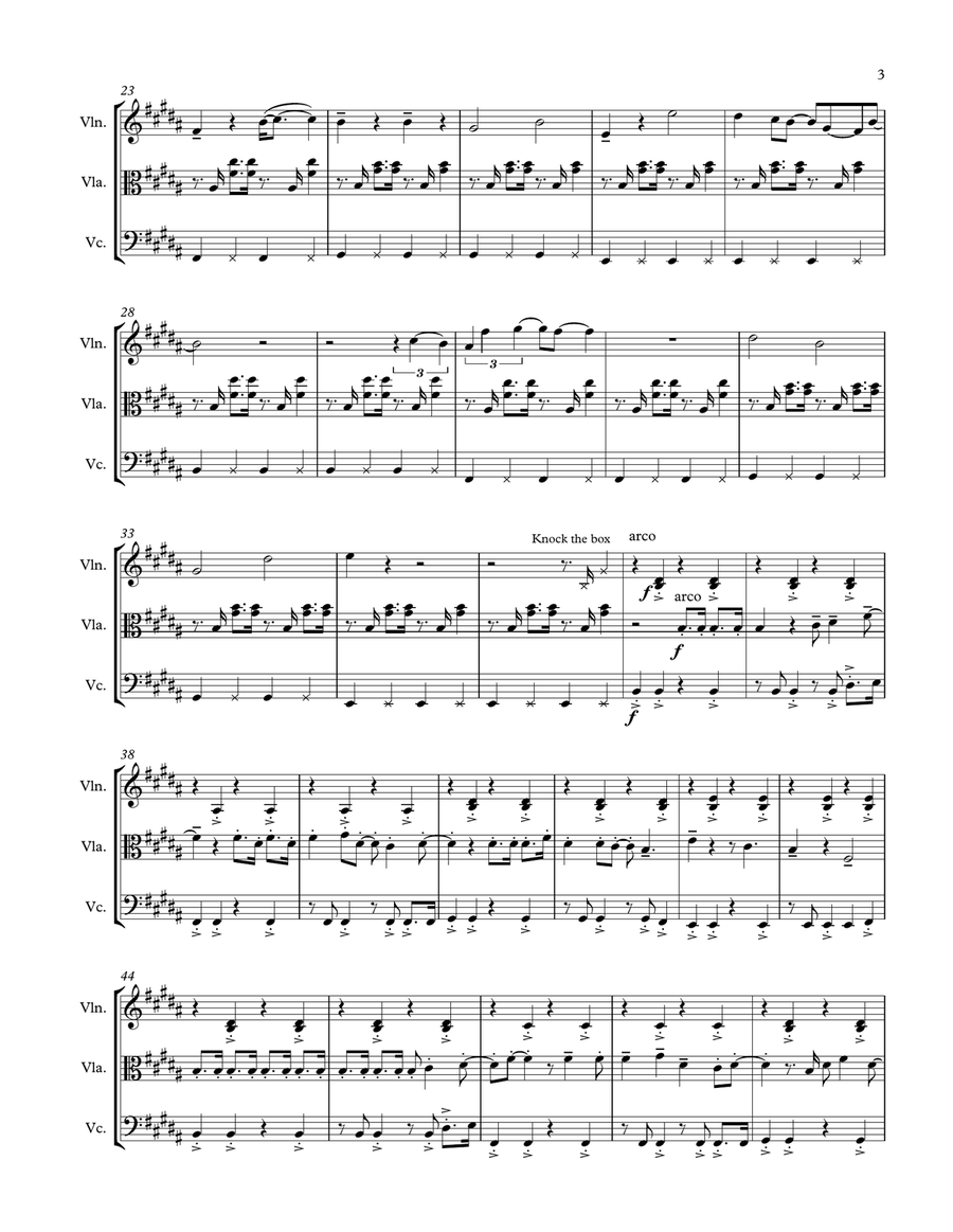I'm Yours String Trio scores gallery preview page 4