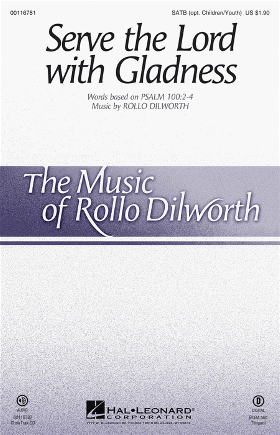 Serve the Lord with Gladness 4-Part scores gallery preview page 1