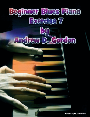 Book cover for Beginner Blues Exercise 7 for Piano