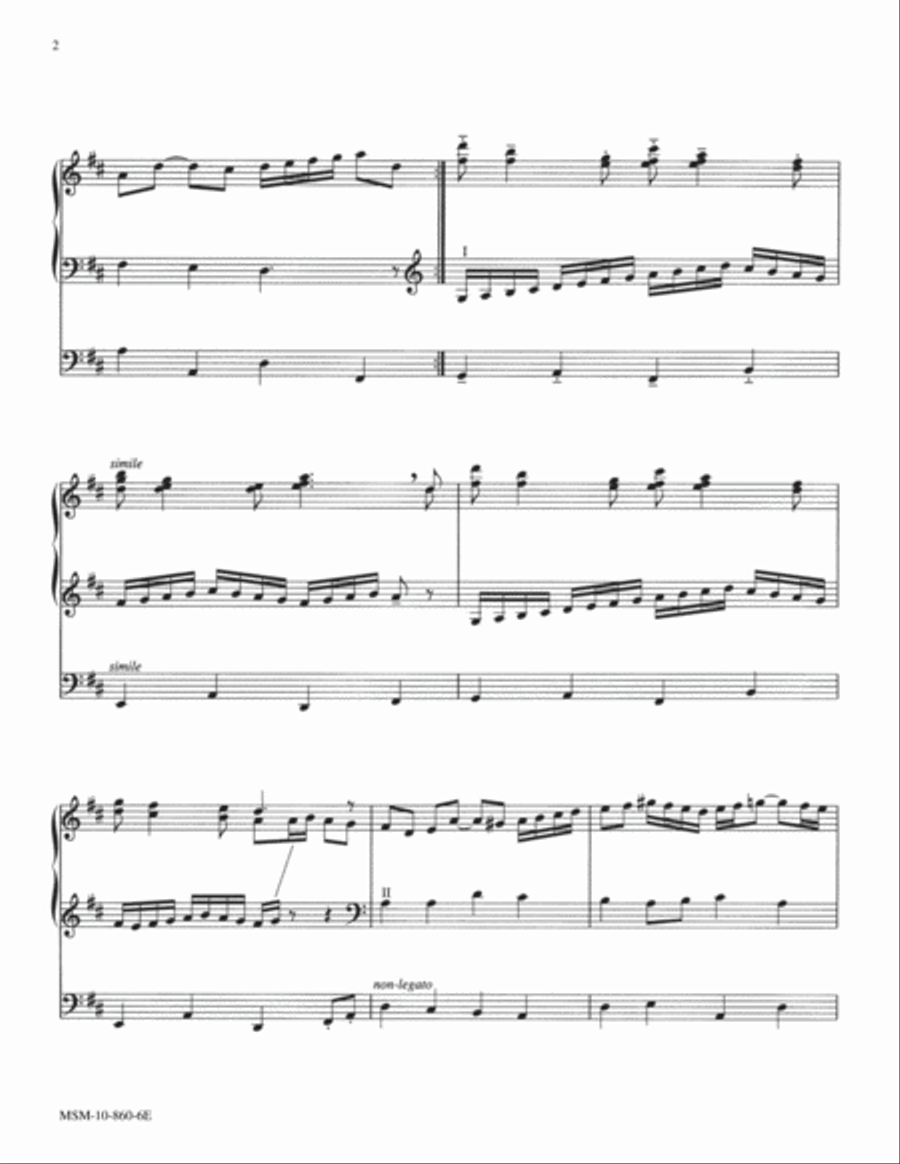 Let Us Ever Walk with Jesus Organ scores gallery preview page 2