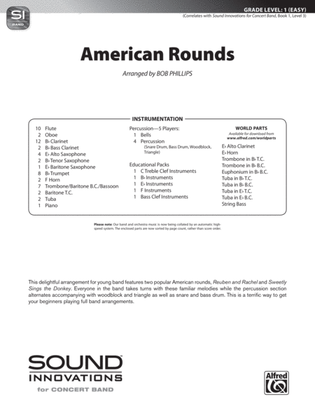 Book cover for American Rounds: Score