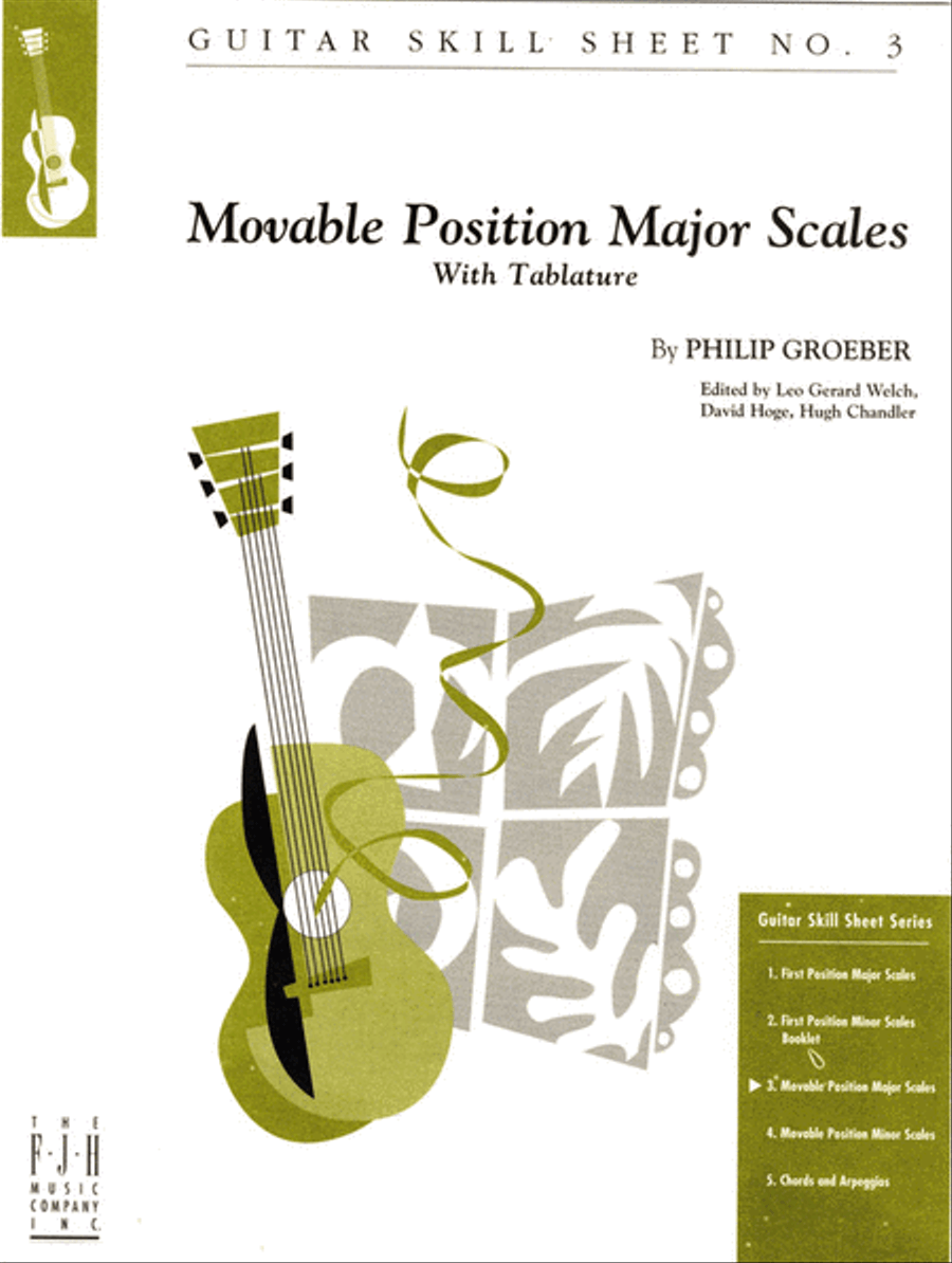 No. 3, Movable Position Major Scales Guitar scores gallery preview page 1