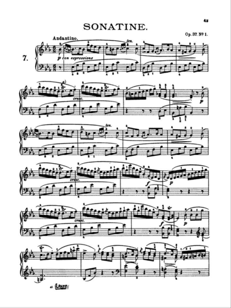 Clementi: Twelve Sonatinas Piano Solo scores gallery preview page 1