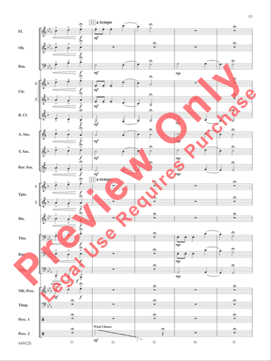 A Yuletide Holiday Concert Band scores gallery preview page 14