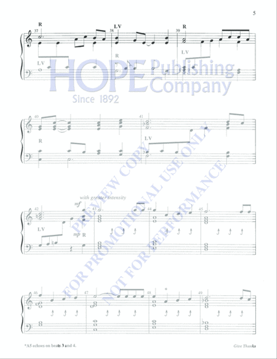 Give Thanks Give Thanks 3-Octaves scores gallery preview page 5