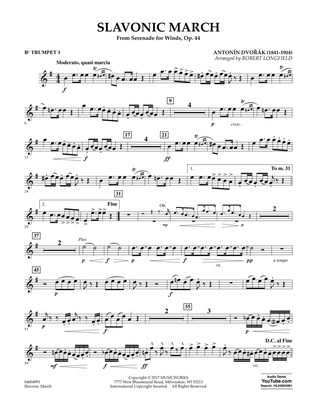 Slavonic March (from Serenade for Winds, Op. 44) - Bb Trumpet 1