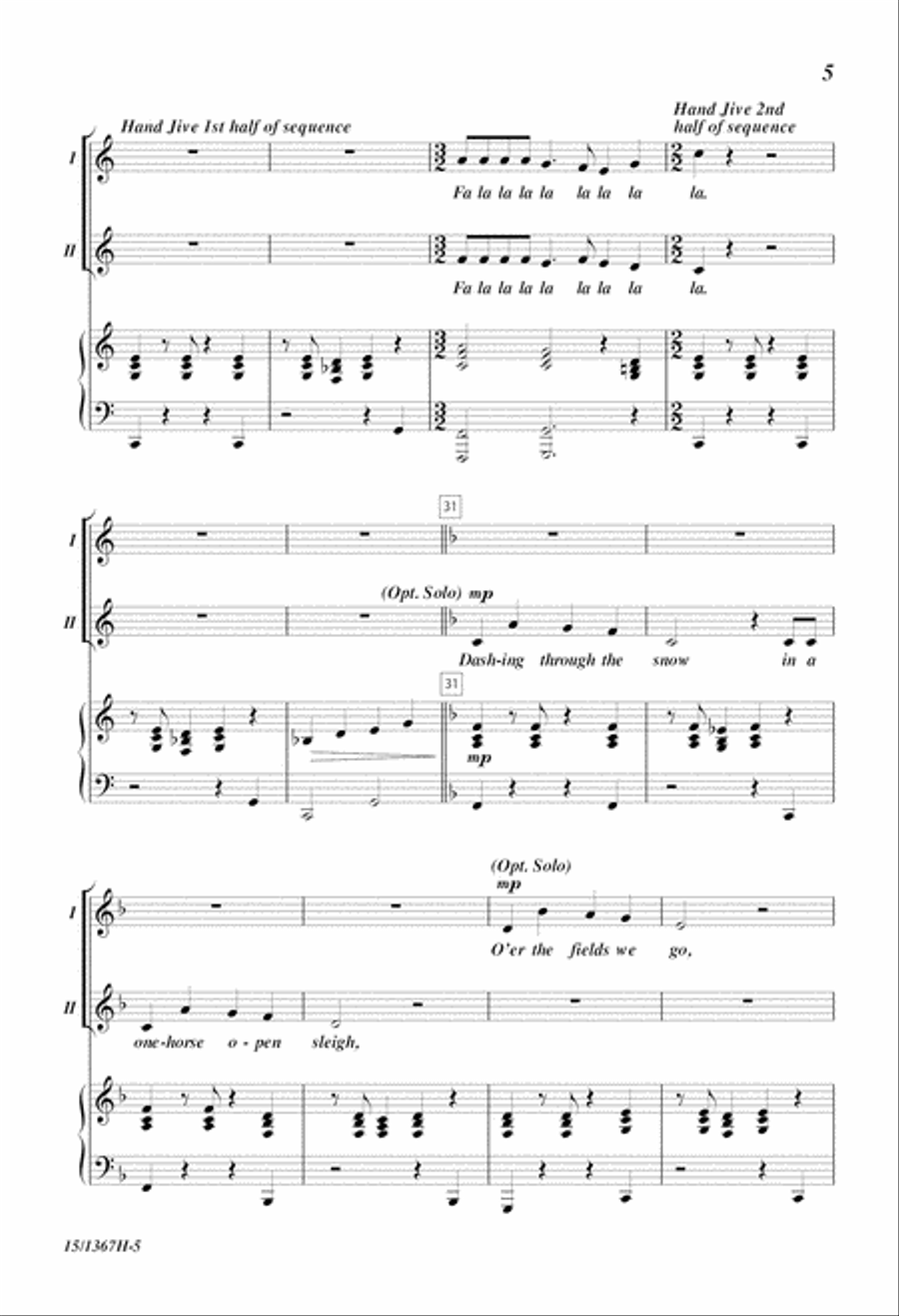 A Holiday Hand Jive A Holiday Hand Jive 2-Part scores gallery preview page 5