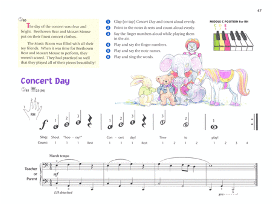 Music for Little Mozarts Music Lesson Book, Book 1 image number null