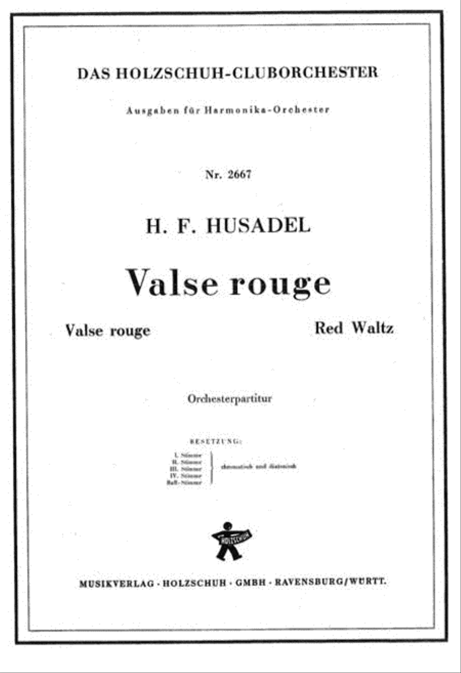 Valse Rouge Accordion Orchestra scores gallery preview page 1