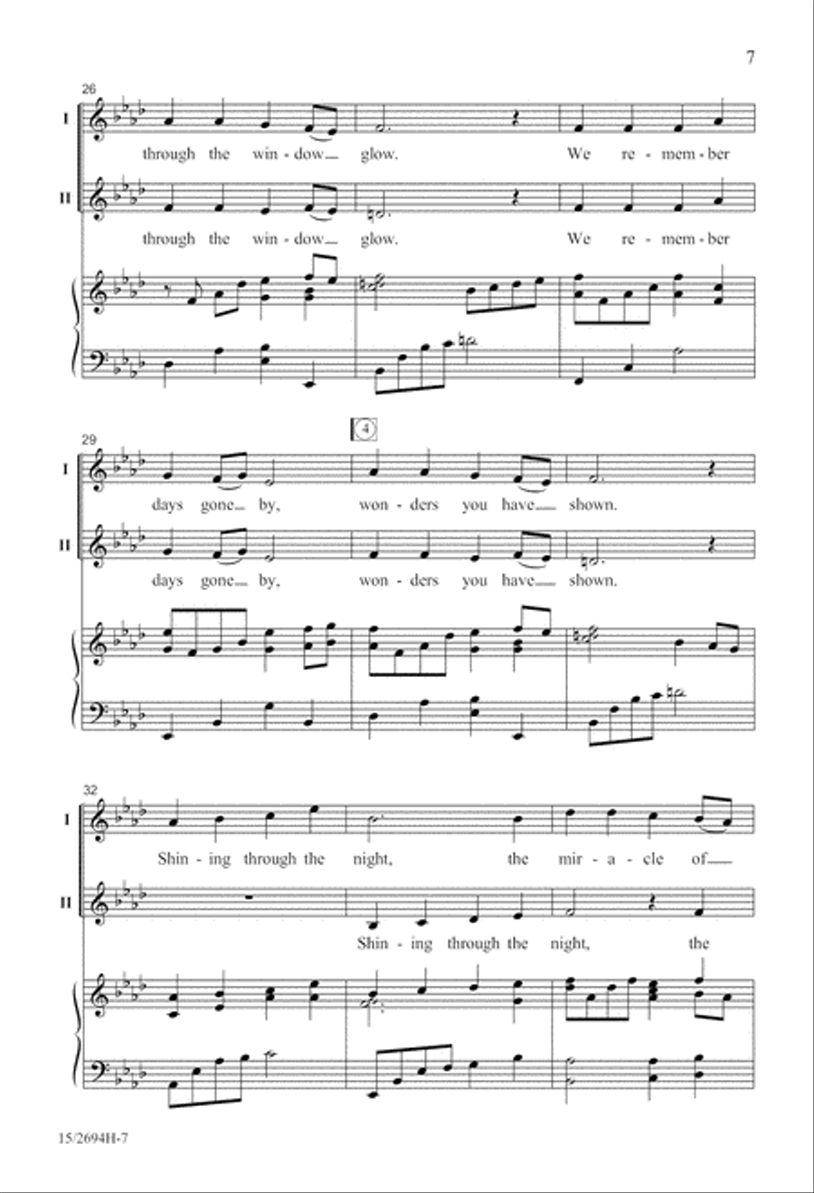 Hanerot Halalu (Light the Candles) 2-Part scores gallery preview page 7