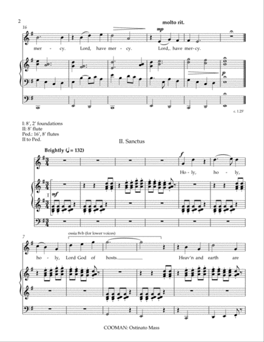 Ostinato Mass Ostinato Mass Voice scores gallery preview page 2