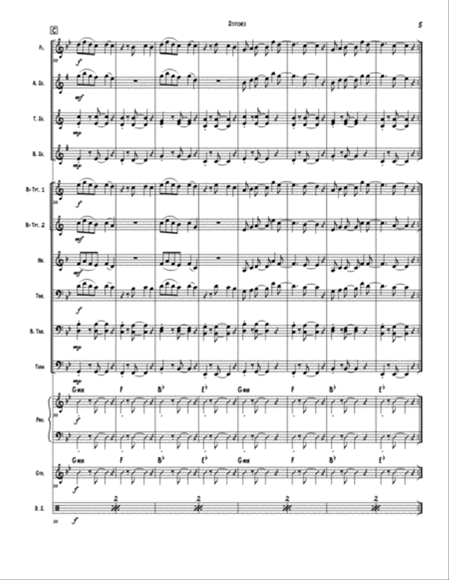 Stitches Jazz Ensemble scores gallery preview page 5
