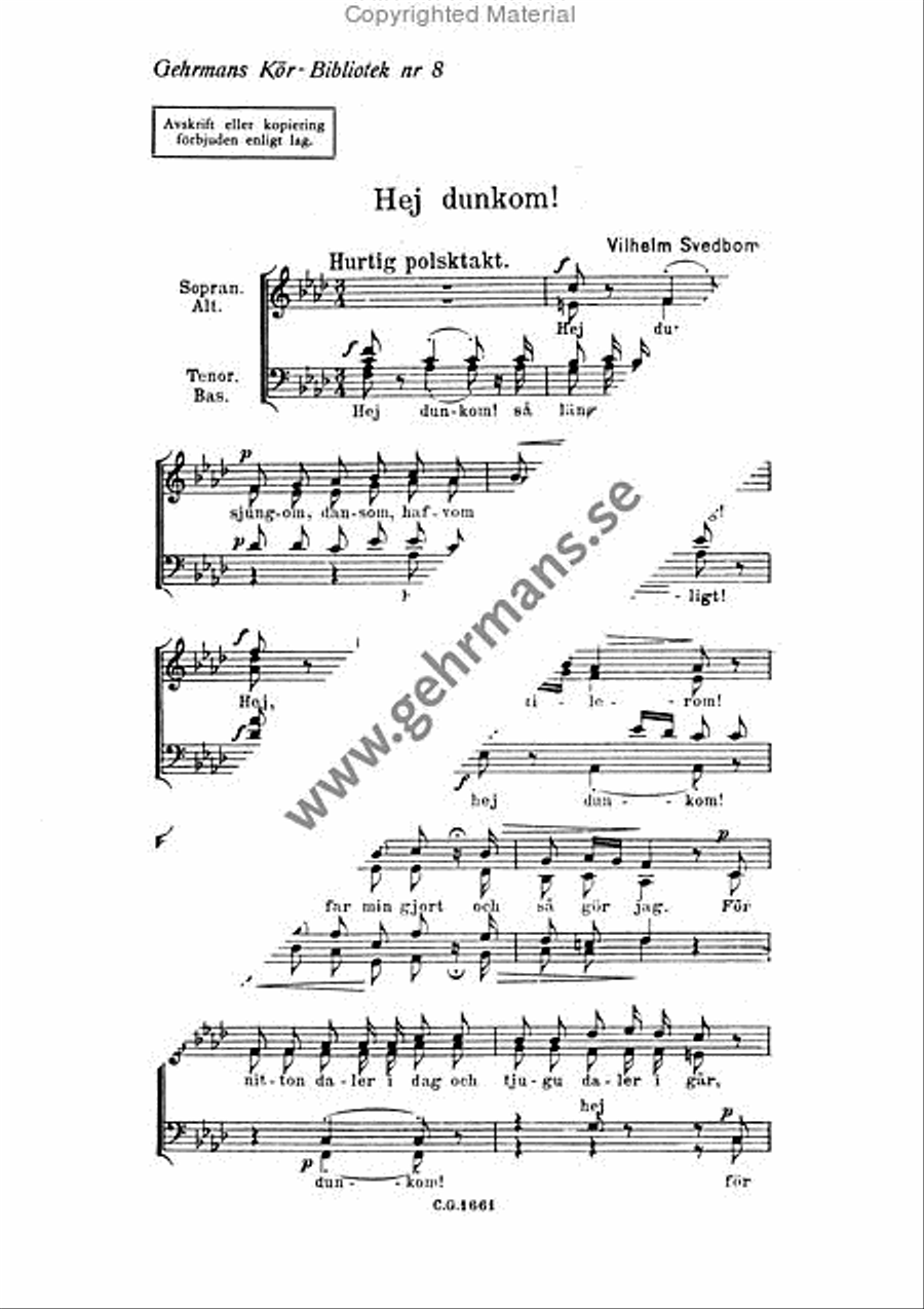 Hej dunkom! 4-Part scores gallery preview page 2