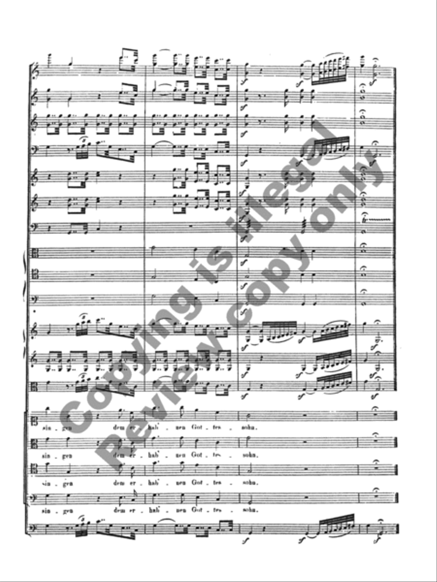 Hallelujah Chorus (Hallelujah unto God's Almighty Son!) (Orchestra Score and Parts) Choir scores gallery preview page 26